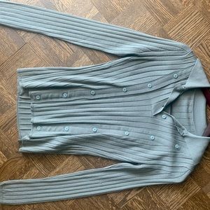 JACQUEMUS Green Wool « La Maille Baho » polo.